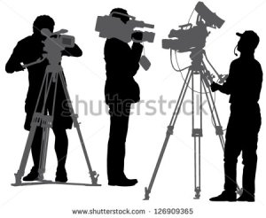 stock-vector-cameraman-silhouette-on-white-background-126909365